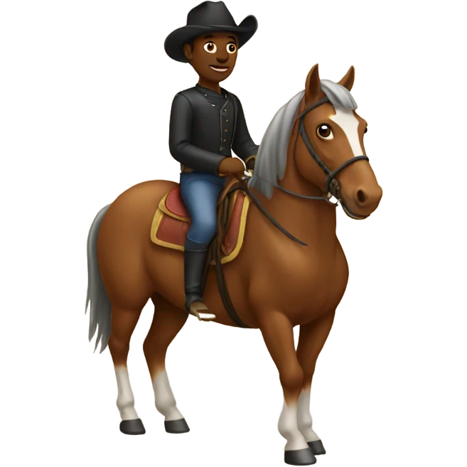 Me riding a horse  emoji