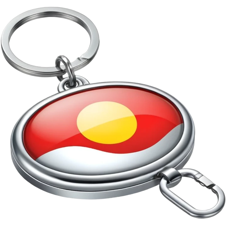 Car logo key chain – shiny metal car brand emblem.
 emoji