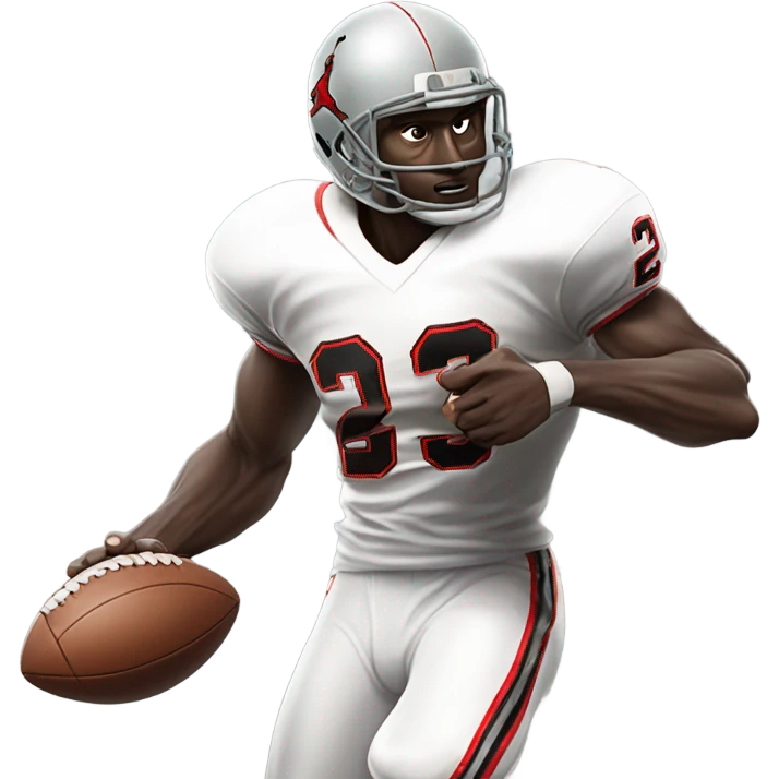 Michael Jordan playing football emoji