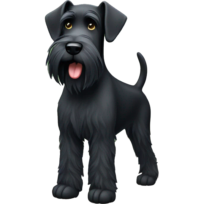 black giant schnauzer emoji