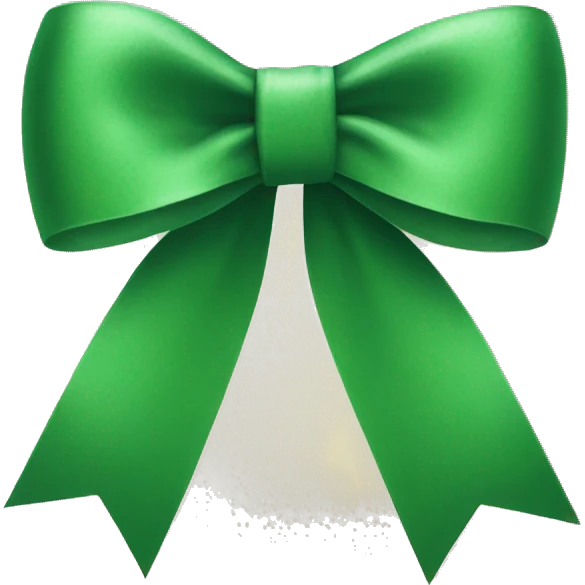 Christmas bow emoji