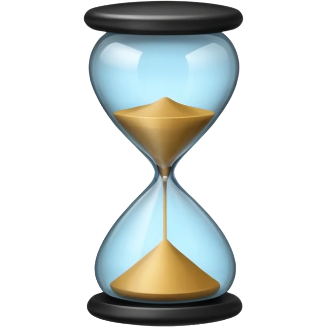 black hourglass emoji