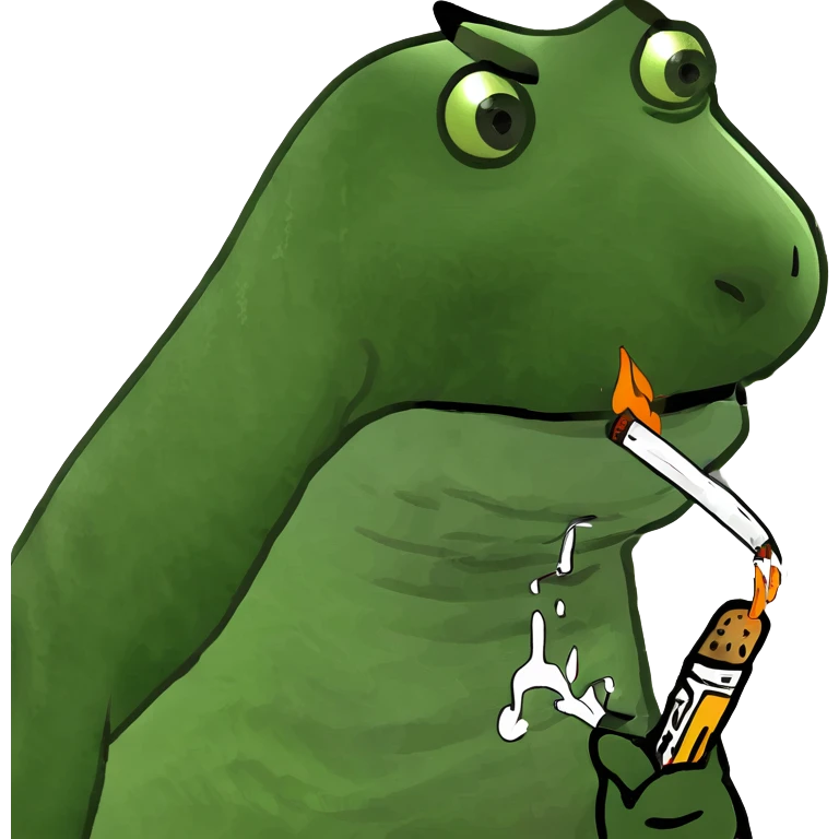 Dog Smoking a zigarr emoji