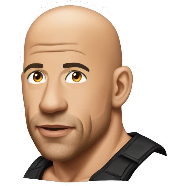 VIN diesel earring barbecue  emoji