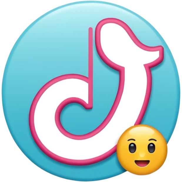 Verificación de tiktok en celeste con el check blanco emoji