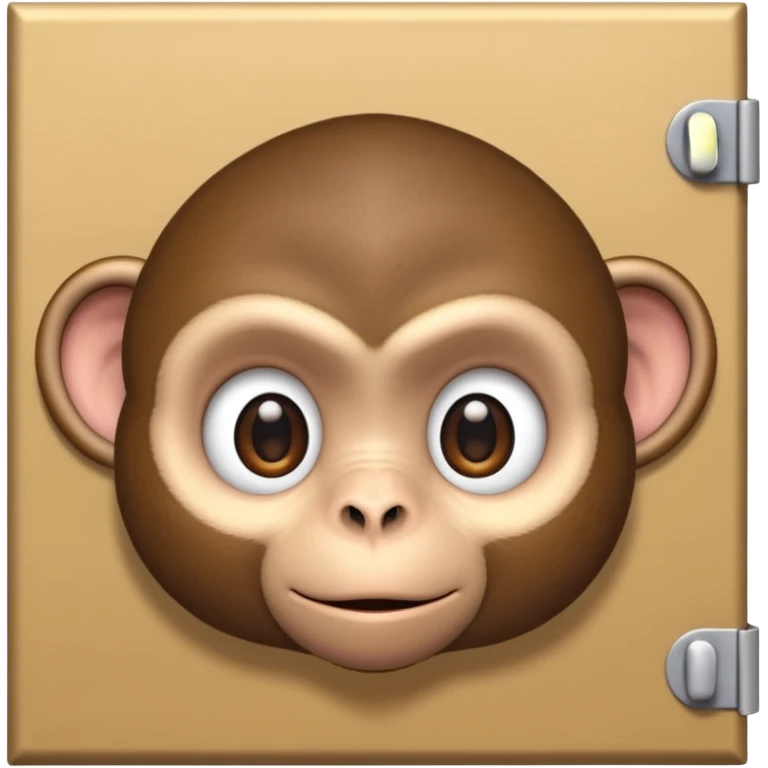 monkey knowing on door emoji