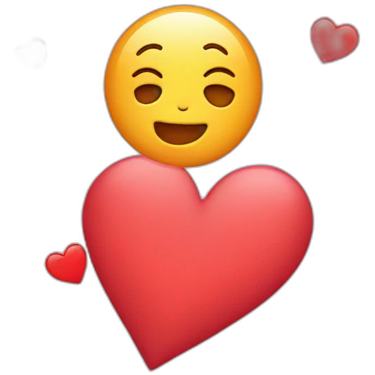 Heart having letter a emoji