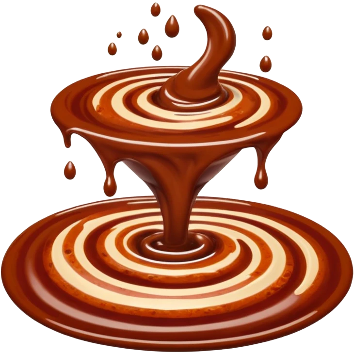 chipotle sauce, swirl or spoonful, deep reddish-brown, smoky, smooth glossy, thick, ripples, dark specks, no bottle, dish, or garnish, soft lighting, emoji scale emoji