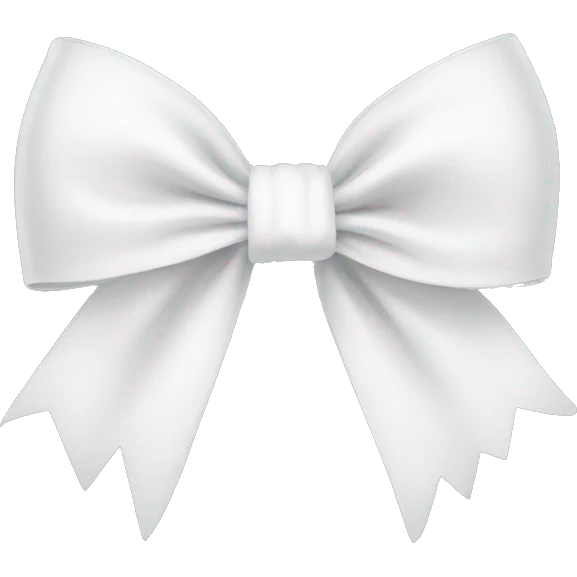 white bow  emoji