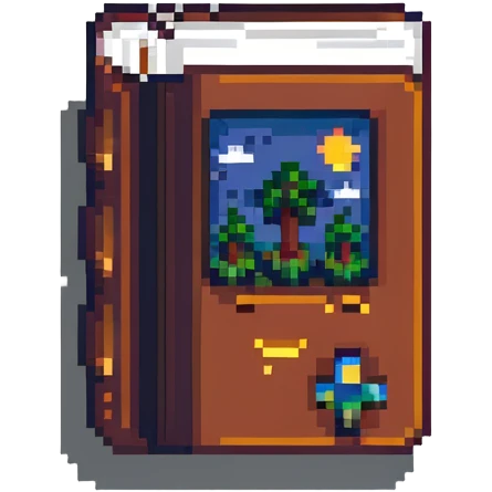 8-bit book icon emoji