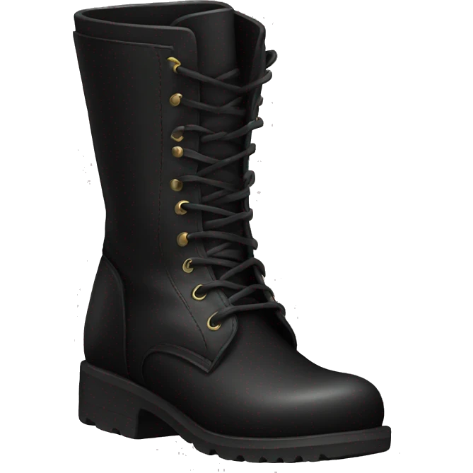 Black leather boots emoji
