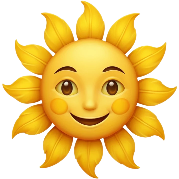 smiling sun emoji