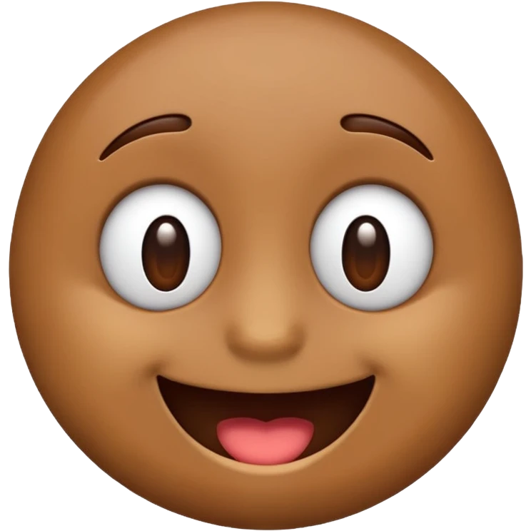 Cute emoji brown emoji