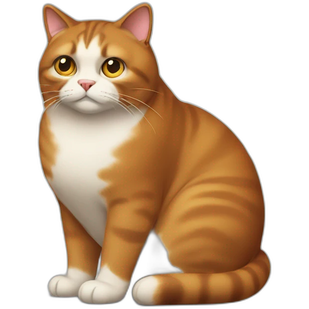 Brown-Fat-cat emoji