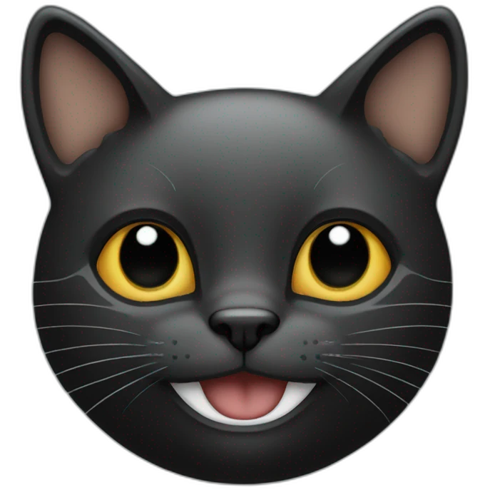 cat-black-smile emoji