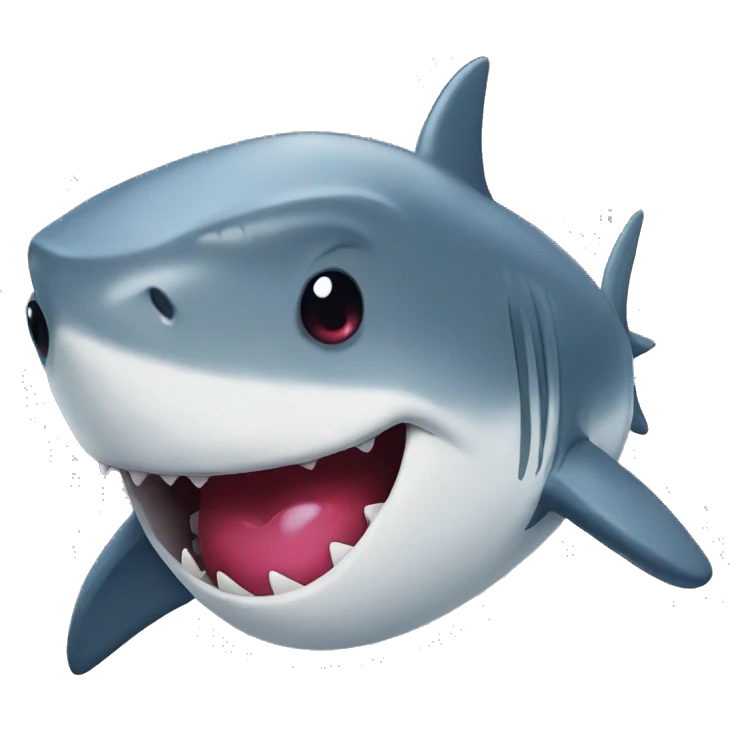 Shark with heart ❤️ eyes emoji