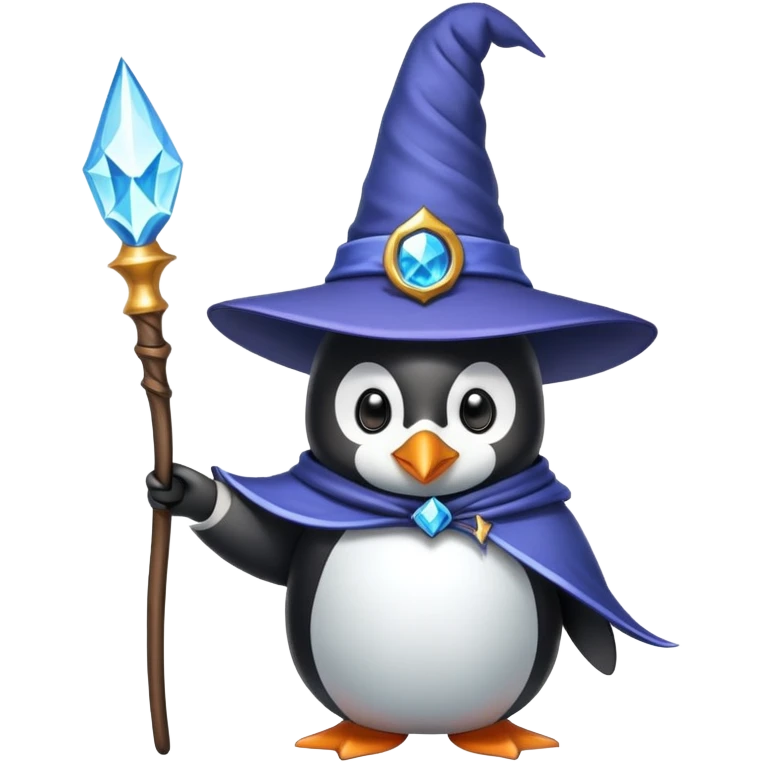 Penguin Wizard emoji