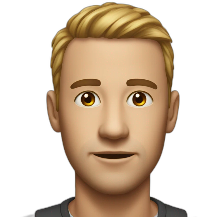 A man written on his forehead H7 emoji