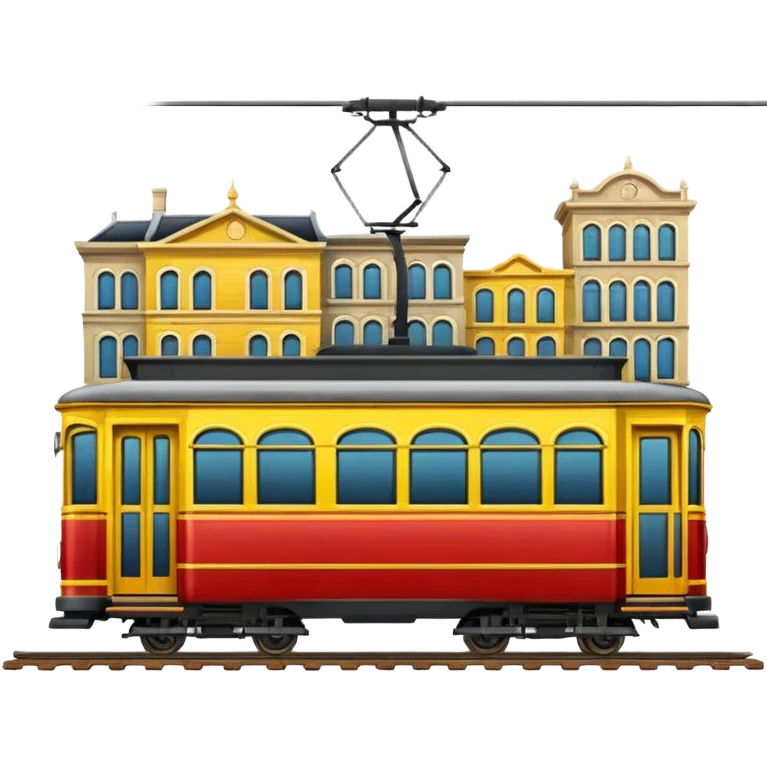 tram with city emoji