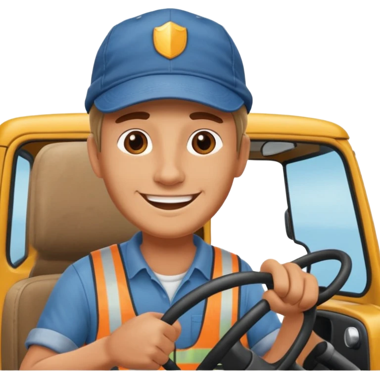 truck driver realystic high quality emoji