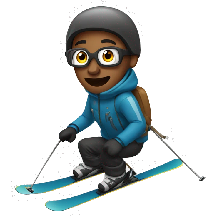 Picture of Barry skiing emoji