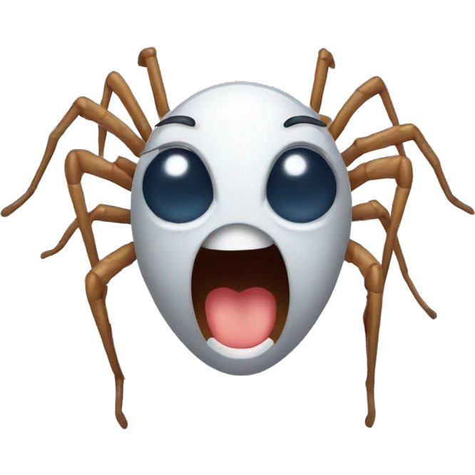Spider crying  emoji