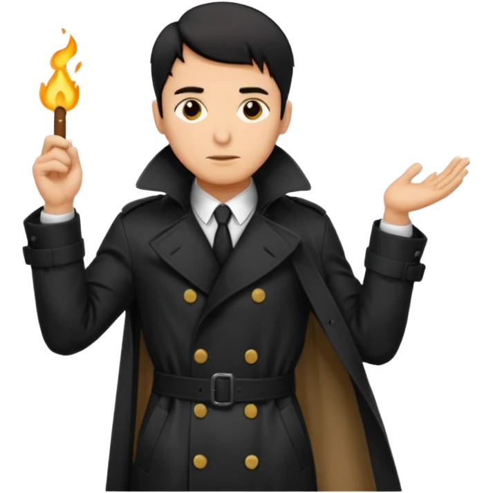 Man in trench coat with penis sticking out  emoji