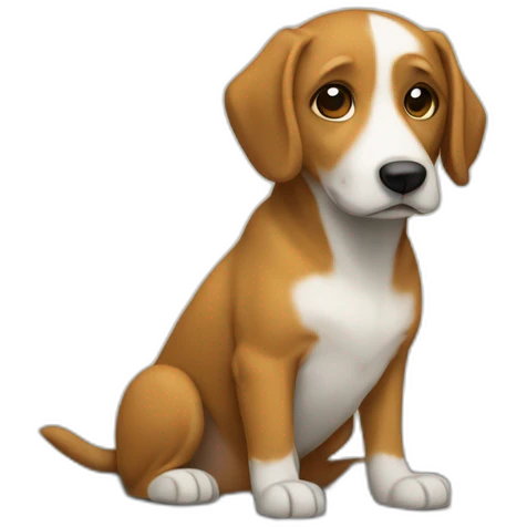 Chien dans une niche emoji