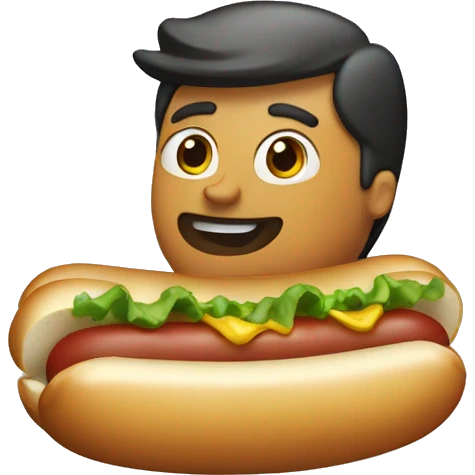Mayo on hotdog  emoji