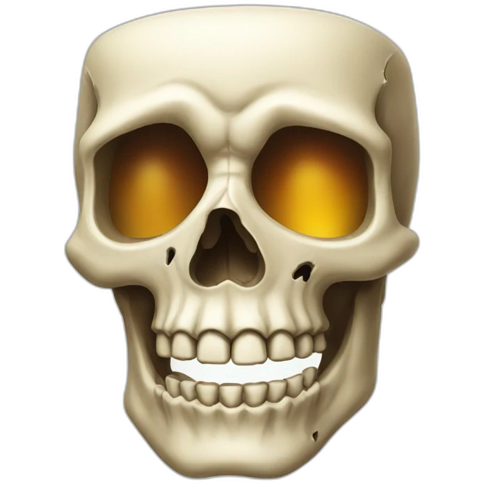 beer skull emoji