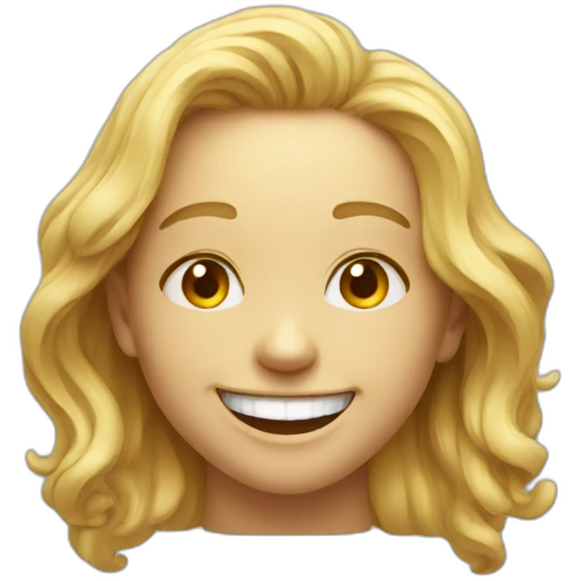 hyperrealist Smiling face emoji
