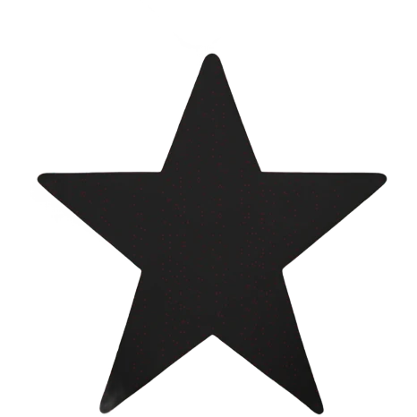 white heart with black star pattern  emoji