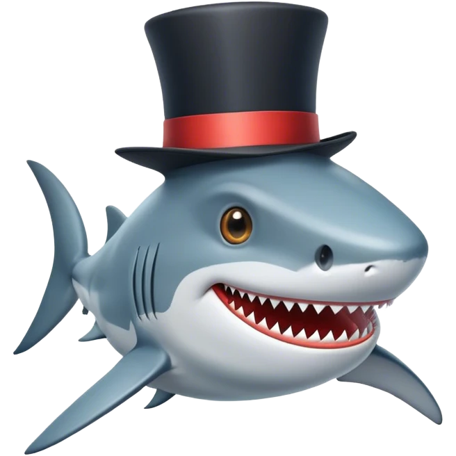 requin haut de forme emoji