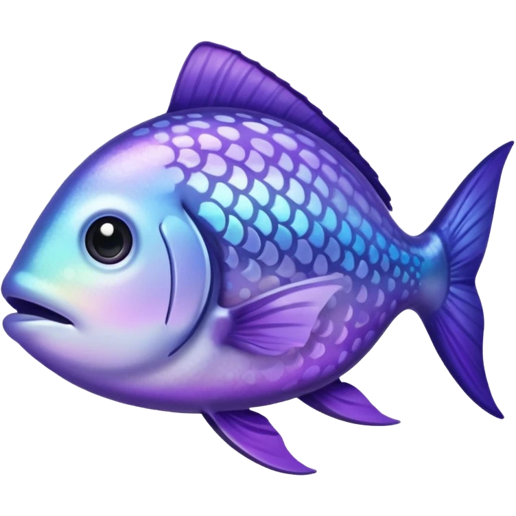 spotted fish parpule to white emoji
