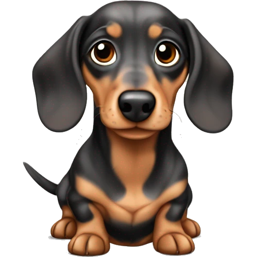 Tan merle mini dachshund emoji