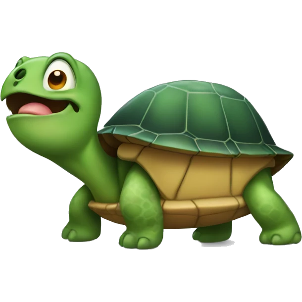 Turtle mewing emoji