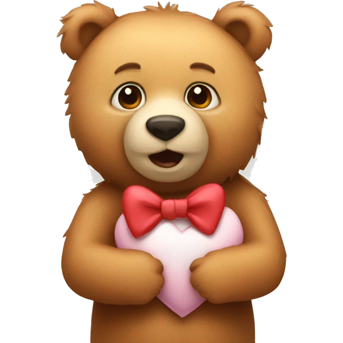 Love you bear emoji