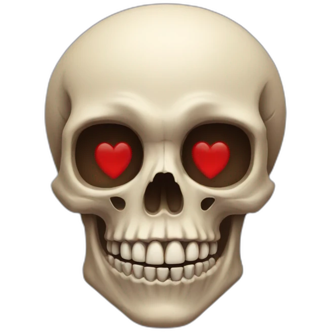 skull heart emoji
