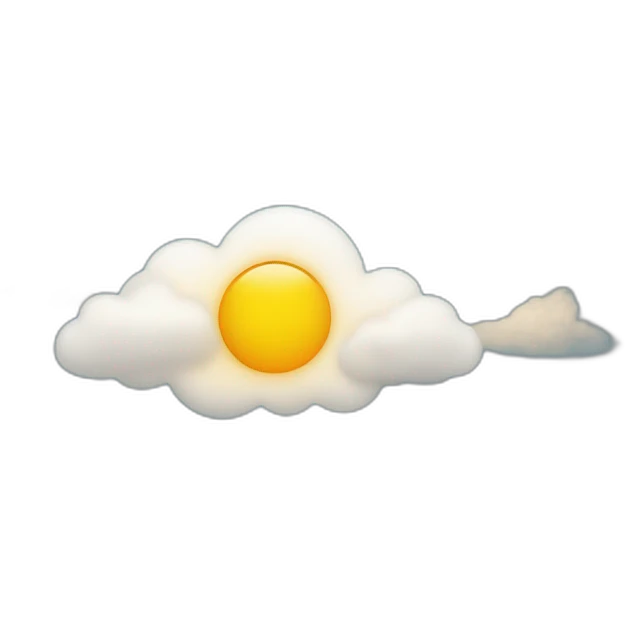 le soleil sur un nuage emoji