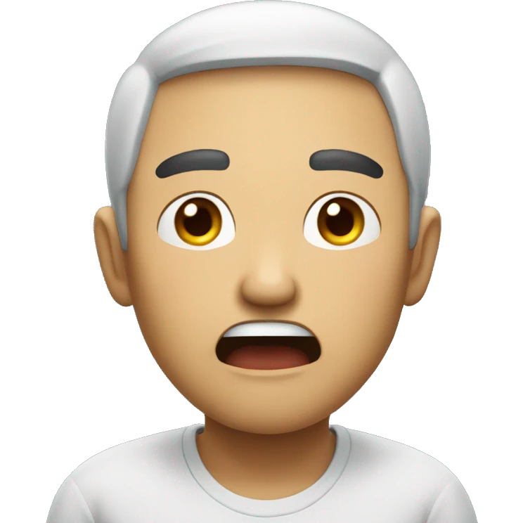 a asian man complaining a lot emoji