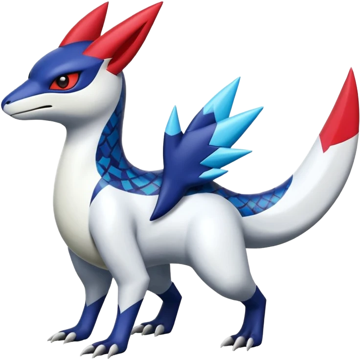 Shiny Vibrant Exotic Colorful Cool Zangoose-Salandit-Absol-Latias-fusion emoji