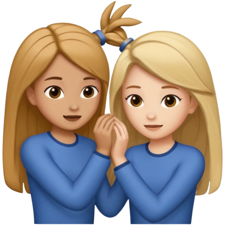 Two girls pulling each other’s hair  emoji
