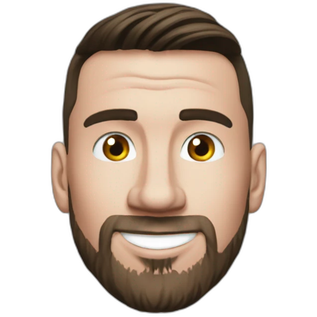 Messi sur les genoux de ronaldo emoji