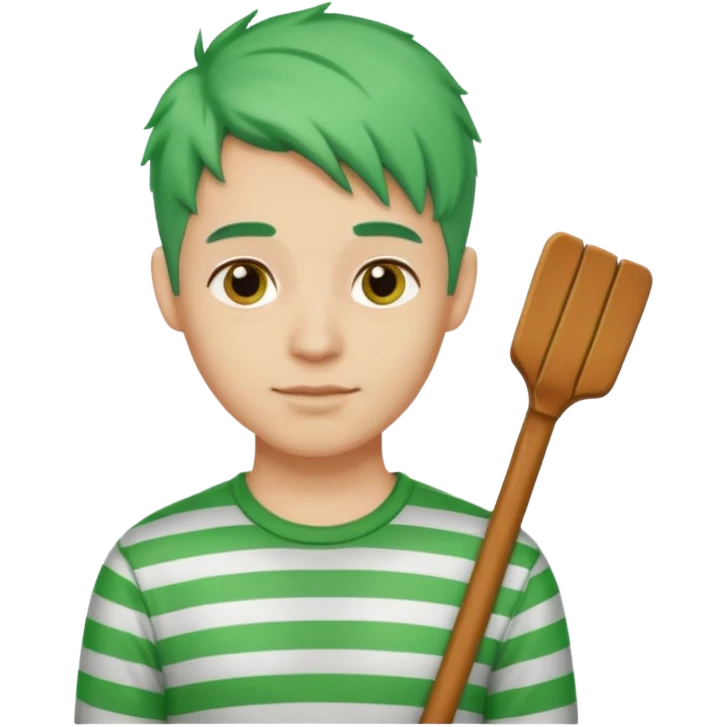 venice gondola guy green hair emoji