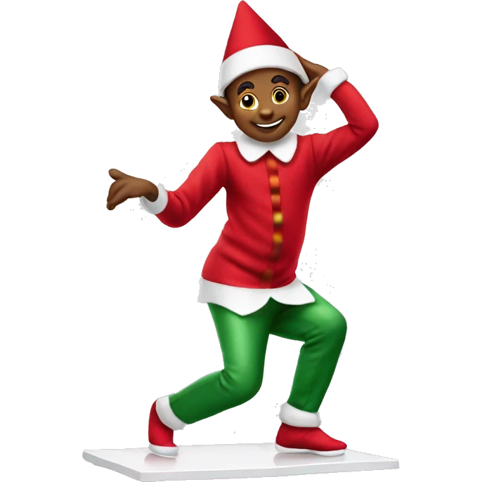 Elf on the shelf breakdancing  emoji