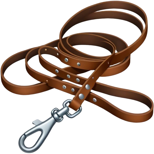 Dog leash emoji