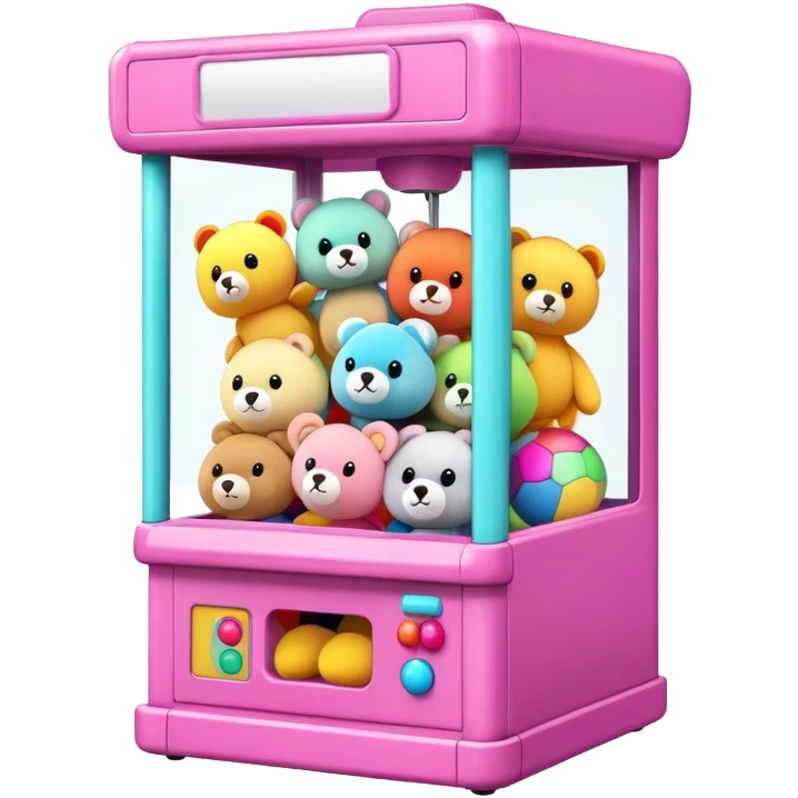 Emoji of stuffed toys claw machine  emoji