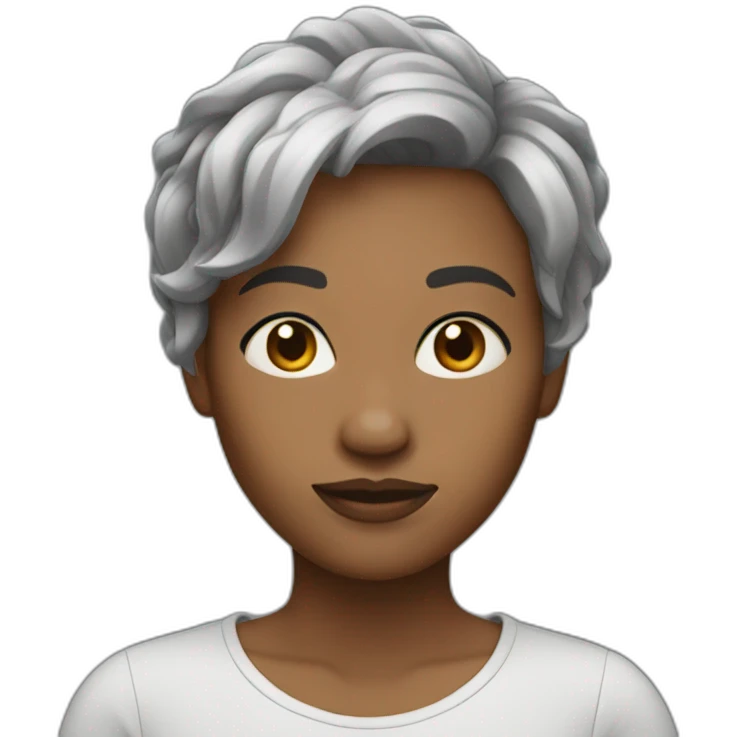 Woman short haïr emoji