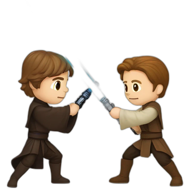 Anakin vs obi-wan lightsaber battle emoji