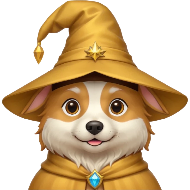 Dog wizard emoji